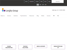 Tablet Screenshot of langleygroup.com.au
